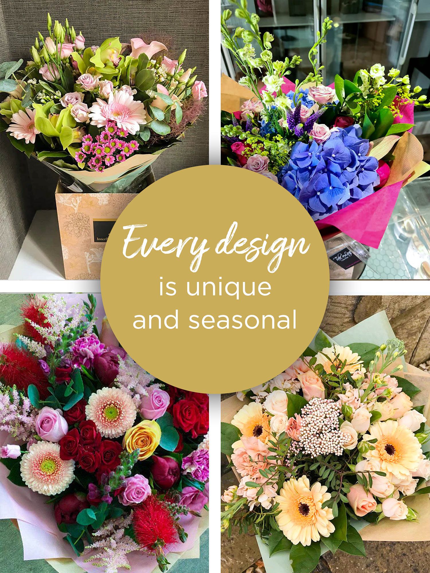 Arrangement made with seasonal flowers Flower Arrangement